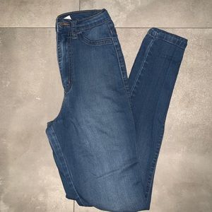 Medium wash fashion nova classic high waist jeans